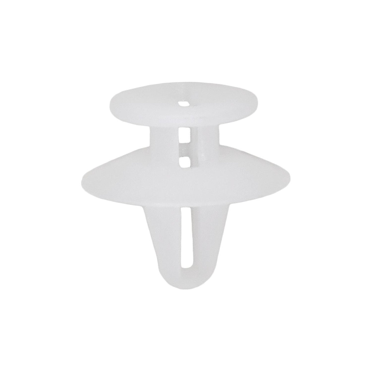 5.5mmx8mm White Nylon Window Molding Retainer, 14mm Head
