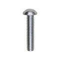 #12-24x1" Slotted Round Head Machine Screw, Zinc Chromate