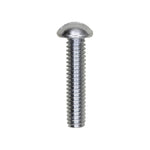 #12-24x1" Slotted Round Head Machine Screw, Zinc Chromate