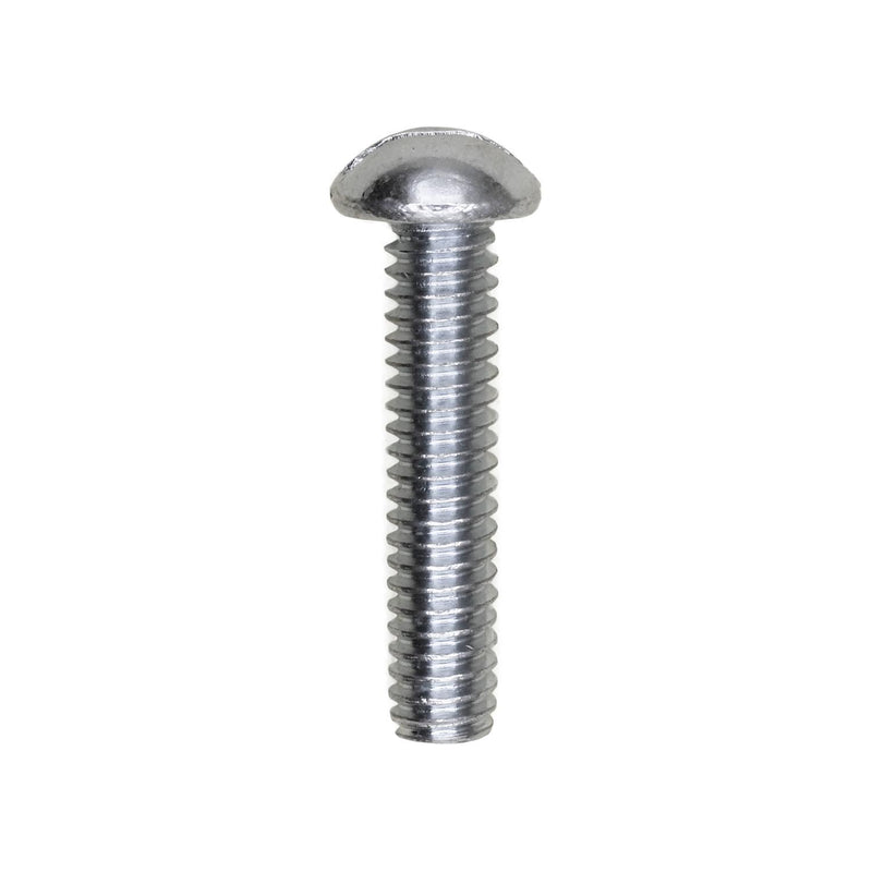 #12-24x1" Slotted Round Head Machine Screw, Zinc Chromate