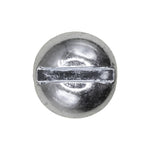 #12-24x1" Slotted Round Head Machine Screw, Zinc Chromate