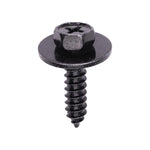 M5-1.59x20mm Bumper Fender Liner Phillips Hh Tapping Screw, 16mm Washer, Trivalent Black Zinc