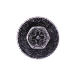 M5-1.59x20mm Bumper Fender Liner Phillips Hh Tapping Screw, 16mm Washer, Trivalent Black Zinc