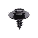 M6.3-2.5x16mm Fndr Liner Splash Shield Philps Hh Tap Scrw W Washer Screw, 20mm Washer, Black Zinc