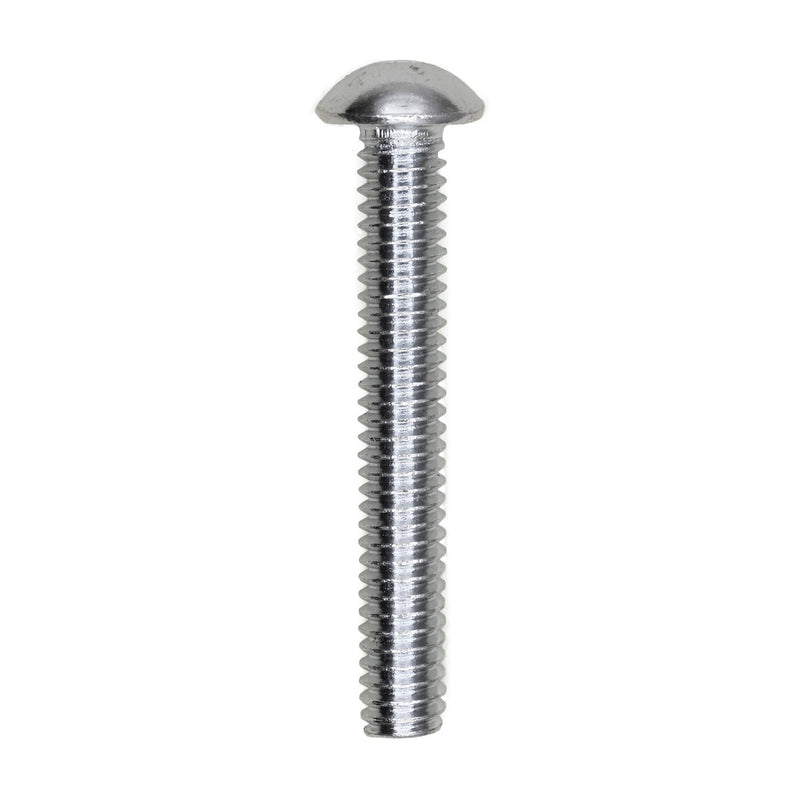#12-24x1-1/2" Slotted Round Head Machine Screw, Zinc Chromate