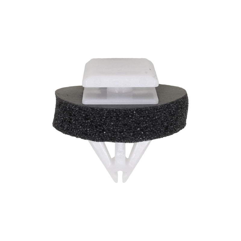 18mm White Nylon Liftgate Molding Clip with Sealer