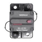 RV-Marine Waterproof Circuit Breaker 80A 42Vdc