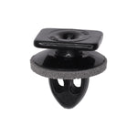 10mm Black Nylon Interior Trim Clip with Sealer, 13mm Head