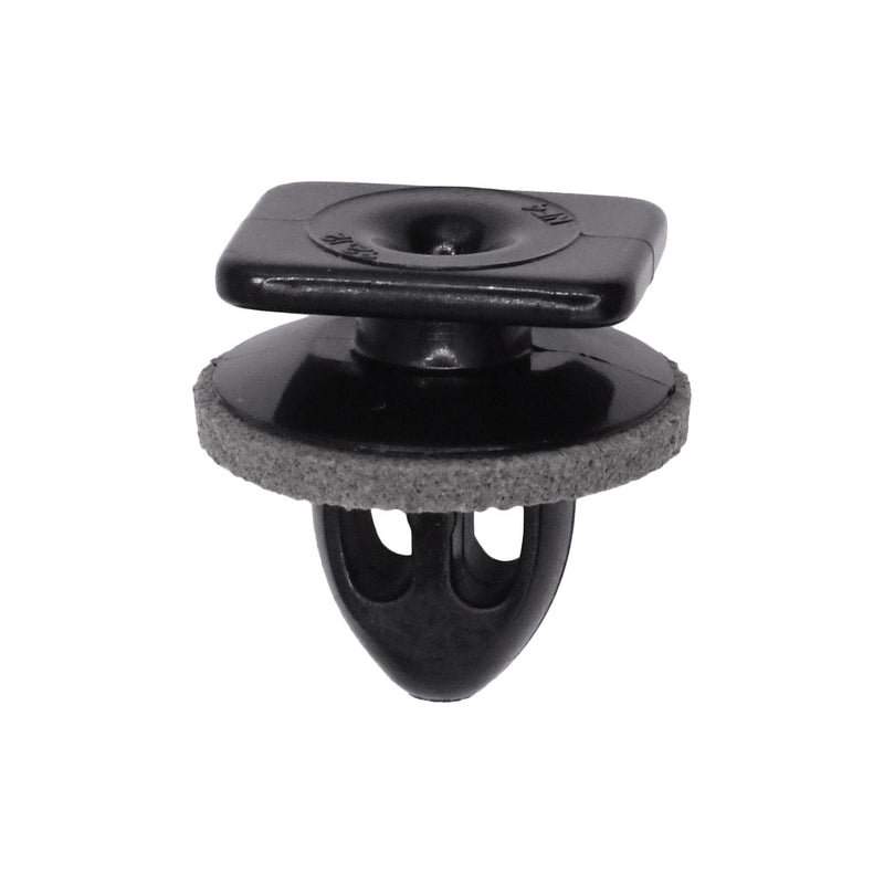 10mm Black Nylon Interior Trim Clip with Sealer, 13mm Head