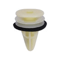 10.5mmx18mm Yellow Nylon Rocker Molding Clip with Sealer, 16mm Head