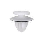 9.5mmx11mm White Nylon Interior Trim Tail Lamp Clip with Sealer, 18mm Head