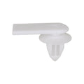 10.5mmx14mm White Nylon Rocker Molding Clip, 17mm Head