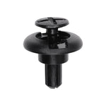 7mmx12mm Black Nylon Air Classeaner Push Type Retainer, 23mm Head
