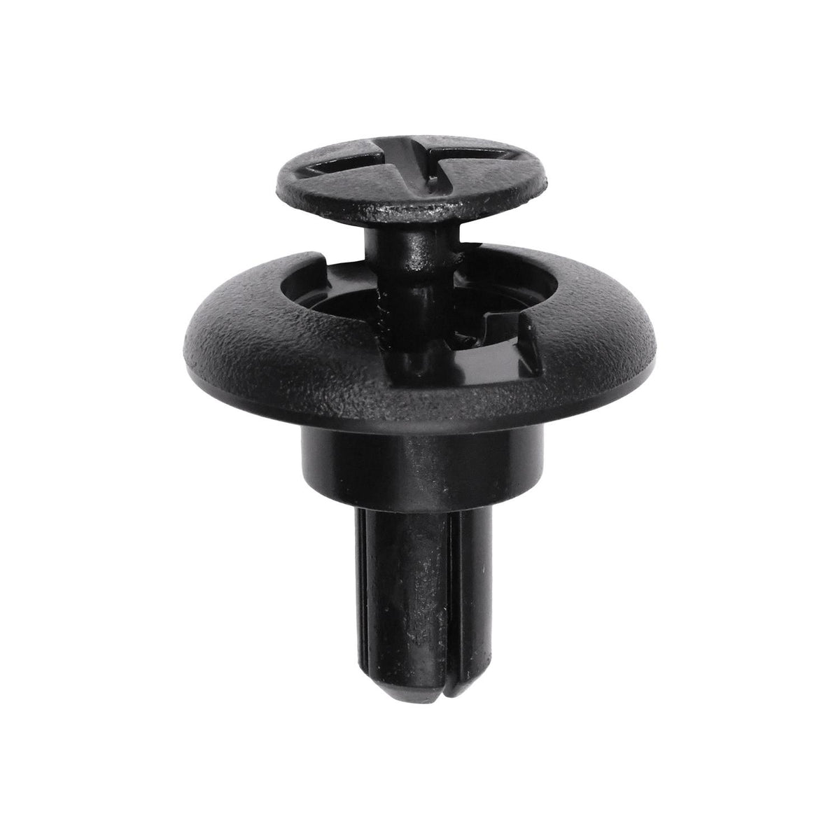 7mmx12mm Black Nylon Air Classeaner Push Type Retainer, 23mm Head