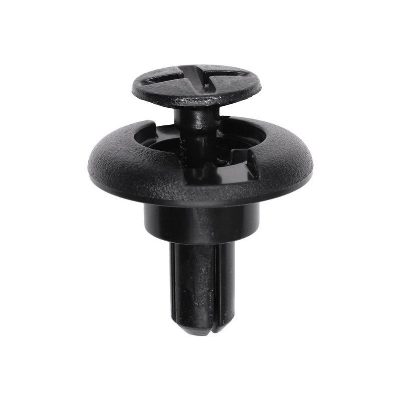7mmx12mm Black Nylon Air Classeaner Push Type Retainer, 23mm Head