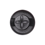 7mmx12mm Black Nylon Air Classeaner Push Type Retainer, 23mm Head