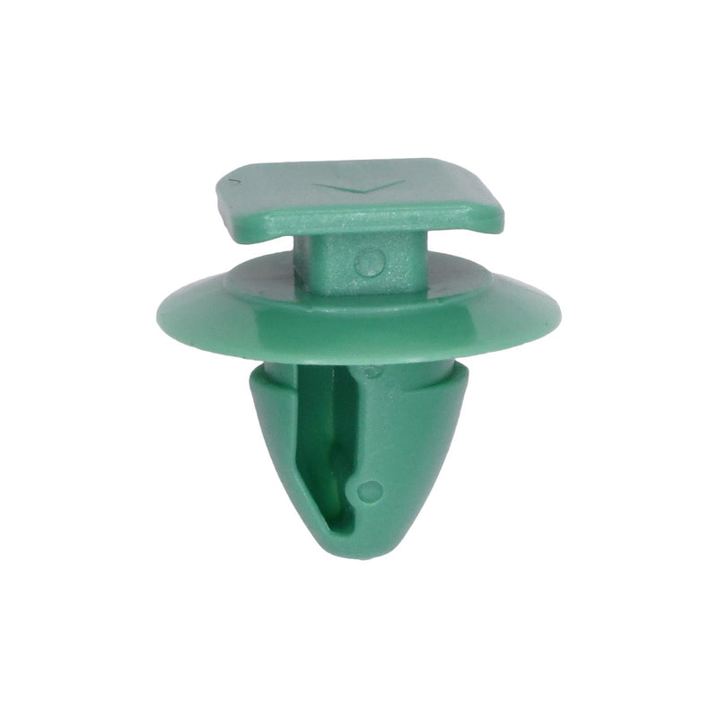 9.5mmx12mm Green Nylon Pillar Trim Molding Wheel Flare Clip, 18mm Head