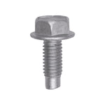 M6-1.0x16mm Bumper Cover Screw, Dog Point, 13mm Washer, Zinc
