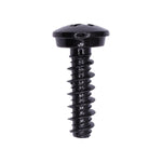 M5x16mm Oval Head Bmw L P Bracket Phil Undercut Hi Lo Tap Scrw Screw, Black Zinc