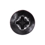 M5x16mm Oval Head Bmw L P Bracket Phil Undercut Hi Lo Tap Scrw Screw, Black Zinc