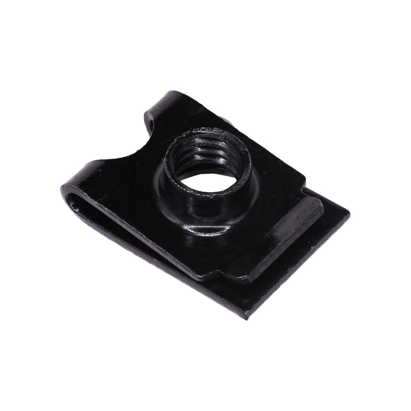 M6-1.0 Hyunda Bumper Cover U-Nut, Panel 1.5mm, Black Zinc