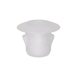 11mm White Nylon Trunk Side Trim Retainer, 16mm Head