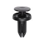 22mm Black Nylon Radiator Support Panel Push Type Retainer, 20mm Head