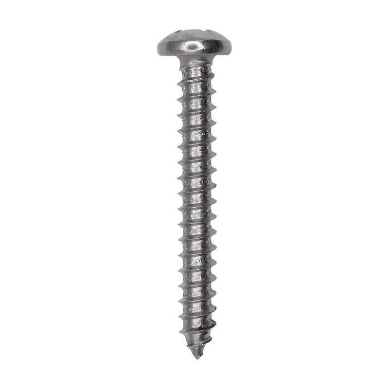 #8 X 1-3/4 18-8 Stainless Steel Phillips Pan Head Tapping Screw