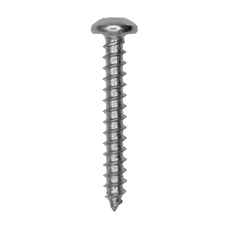#10 X 1-3/8 18-8 Stainless Steel Phillips Pan Head Tapping Screw