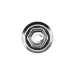 #10-24 Hex Lock Washer Nut, 3/4" Washer, Zinc