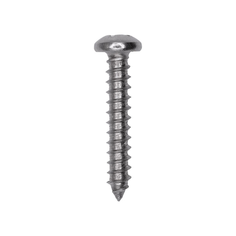 #12 X 1-1/8 18-8 Stainless Steel Phillips Pan Head Tapping Screw