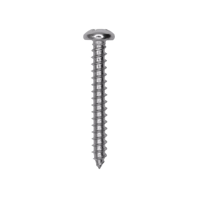 #12 X 1-3/4 18-8 Stainless Steel Phillips Pan Head Tapping Screw