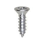 #6 X 1/2" Phillips Flat Head Tapping Screw, Zinc