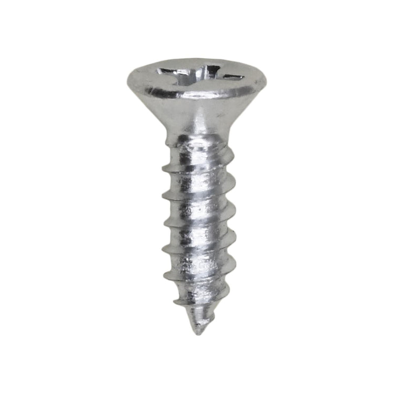 #6 X 1/2" Phillips Flat Head Tapping Screw, Zinc