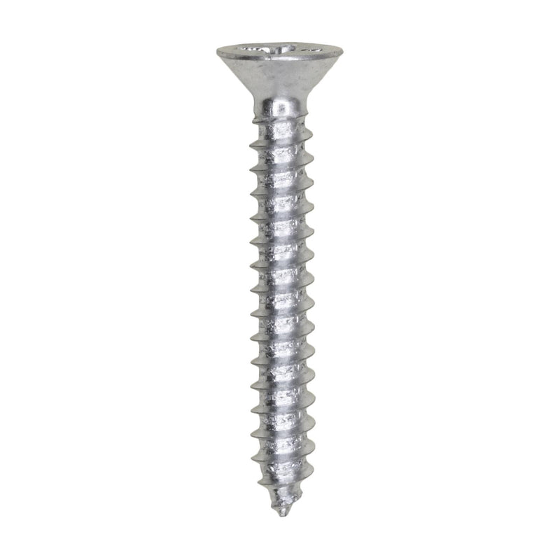 #6 X 1" Phillips Flat Head Tapping Screw, Zinc