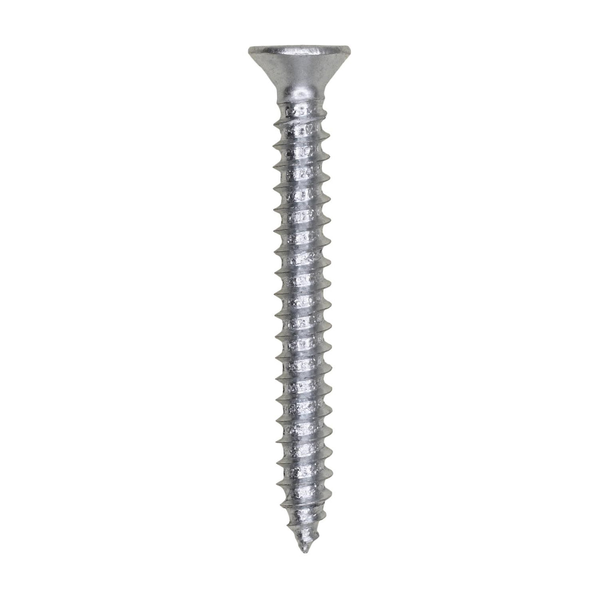#6 X 1-1/4" Phillips Flat Head Tapping Screw, Zinc