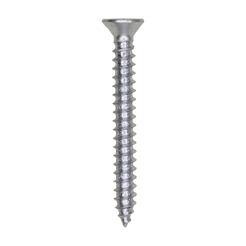 #6 X 1-1/4" Phillips Flat Head Tapping Screw, Zinc