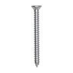 #6 X 1-1/2" Phillips Flat Head Tapping Screw, Zinc