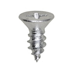 #10 X 1/2" Phillips Flat Head Tapping Screw, Zinc