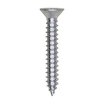 #10 X 1-1/4" Phillips Flat Head Tapping Screw, Zinc
