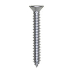 #10 X 1-1/2" Phillips Flat Head Tapping Screw, Zinc