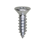 #12 X 3/4" Phillips Flat Head Tapping Screw, Zinc