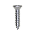 #12 X 1" Phillips Flat Head Tapping Screw, Zinc