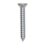 #12 X 1-1/2" Phillips Flat Head Tapping Screw, Zinc