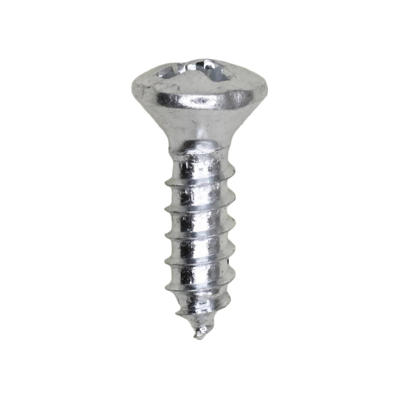 #6x1/2" Phillips Oval Head Tapping Screw, Type A/AB, Zinc