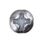 #6x1/2" Phillips Oval Head Tapping Screw, Type A/AB, Zinc