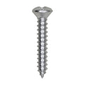#6x7/8" Phillips Oval Head Tapping Screw, Type A/AB, Zinc