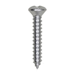 #6x7/8" Phillips Oval Head Tapping Screw, Type A/AB, Zinc