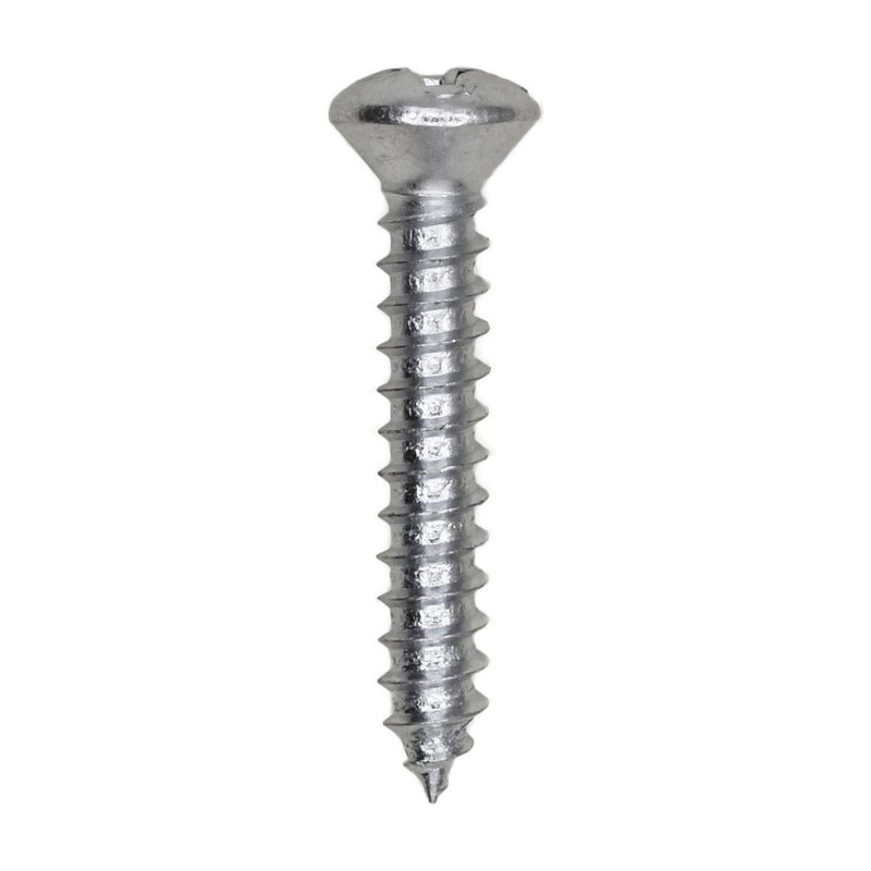 #6x7/8" Phillips Oval Head Tapping Screw, Type A/AB, Zinc