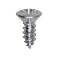 #10x1/2" Phillips Oval Head Tapping Screw, Type A/AB, Zinc, Standard